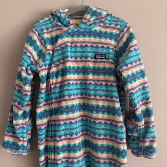 Patagonia Infant Micro D Fleece One Piece Baby Bunting 18-24 Months Aztec 60175 - Picture 2 of 10